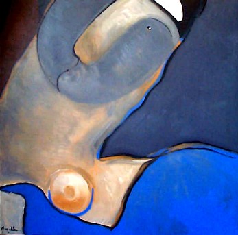 &quot;Septimia décima&quot; (Gesto), acrílico s / t, 100 x 100 cm.